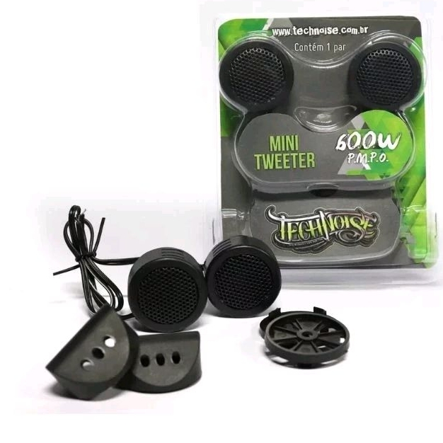 Mini Tweeter para caixa Bob Technoise 80W RMS Para Painel 600W PMPO
