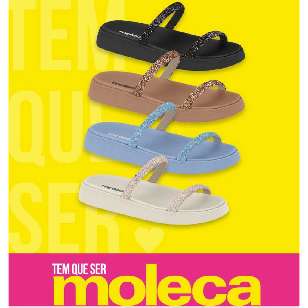 Sandalias molecas lançamento store 2019