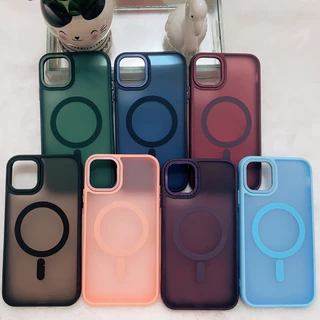capa magnético fosco translúcido pra iPhone XR 11 11pro 11promax 12/12pro 12promax