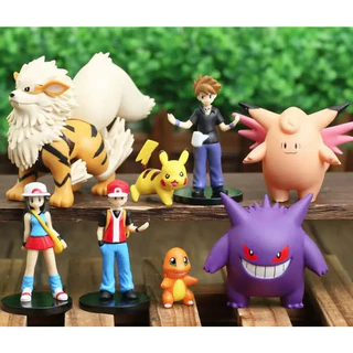 Pokemon Bonecos Coleção action figures Colecionaveis Arcanine Gengar Pikachu Charmander
