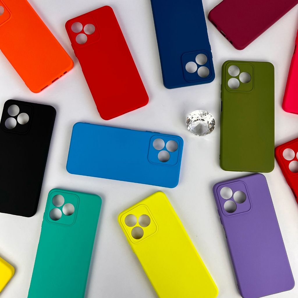 Capinha para Realme C53/ Capa Case Silicone Aveludada Colorida Forrada (CF26)