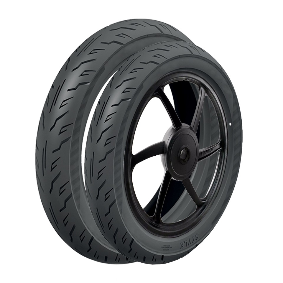 Par Pneus Honda Biz Pop 80/100-14 + 60/100-17 Cinborg Style