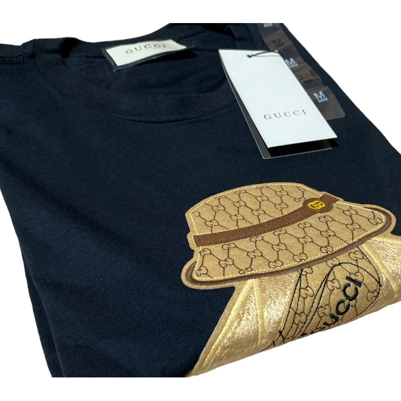 Camiseta Masculina Preta de Cotton 5% Elastano, Bordado, Pronta entrega