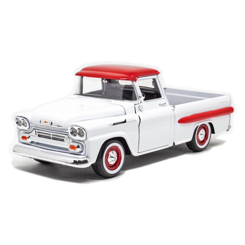 Miniatura em Metal Pickup Chevrolet Apache Fleetside 1958 1