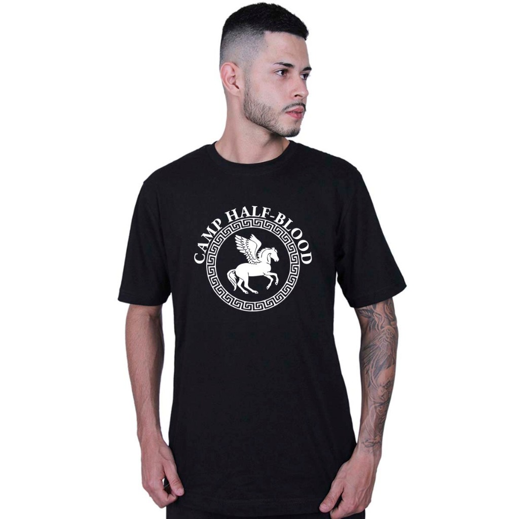 Camiseta Unissex Percy Jackson Camp Half Blood