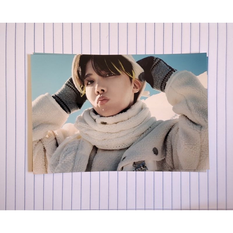 BTS ウィンパケ 2021 JIN J-HOPE BTS J-hope Hoseok Winter Package 2021 photo set 4x6 oficial