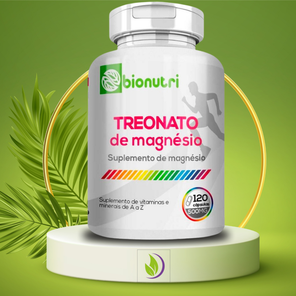 Treonato de Magnésio 120 Cápsulas 500mg Original Bionutri