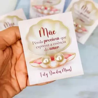 30 Pares de brinco perola +Tag do Dia Das Mães mimo cliente em Oferta na Shopee