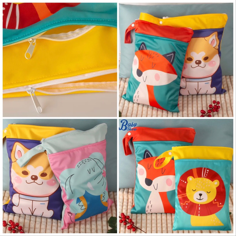 saco armazenamento impermeável/ com dois zíperes/ 25cmx35cm