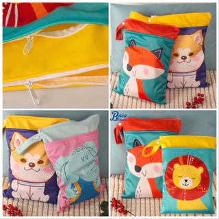 saco armazenamento impermeável/ com dois zíperes/ 25cmx35cm
