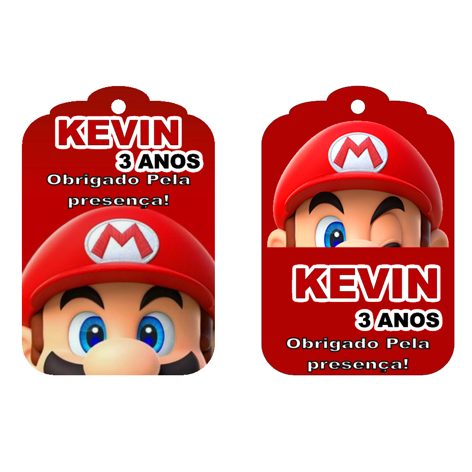 Super Mario Tags Etiquetas Para Lembrancinhas Personalizado - fazemos ...