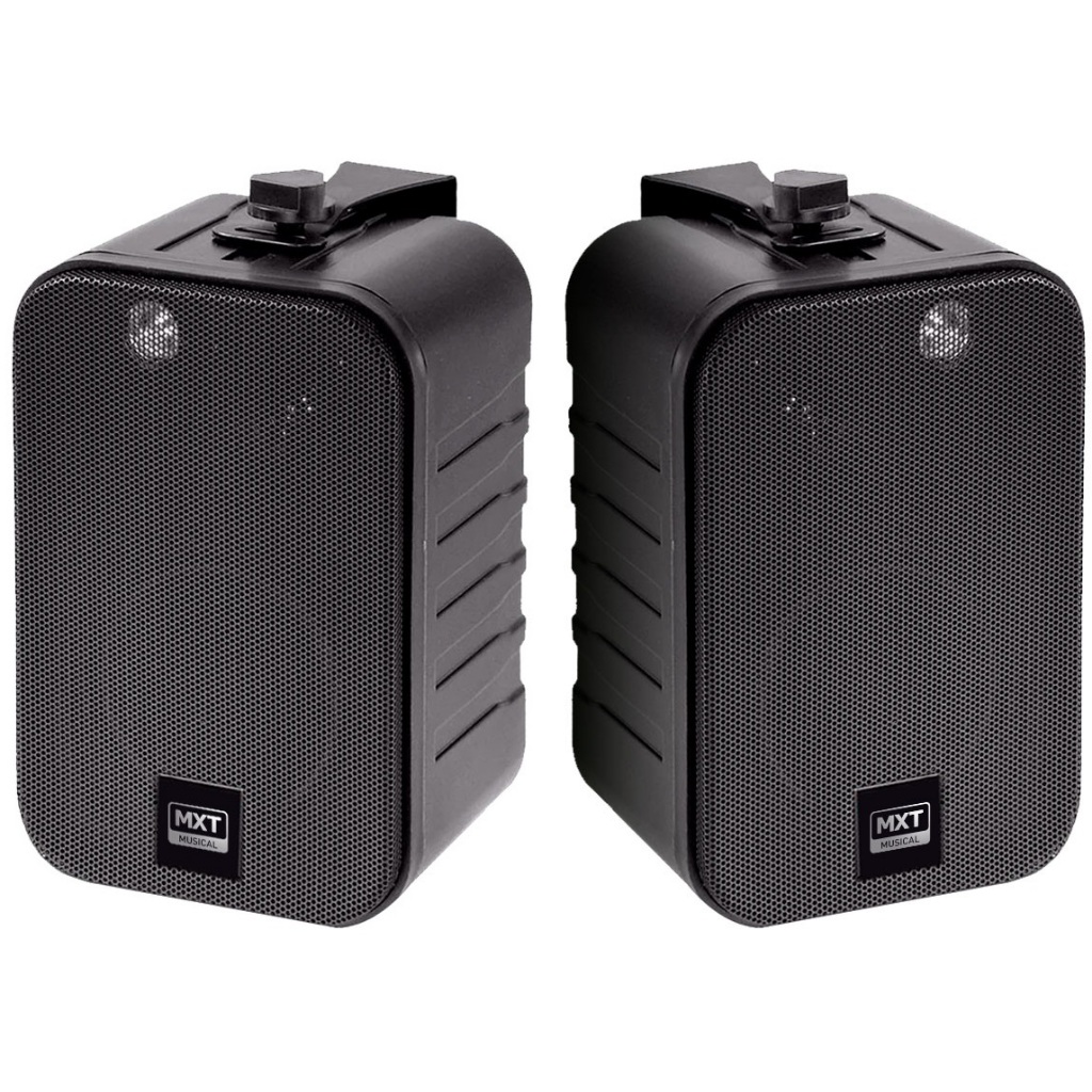Par Caixa Para Som Ambiente Acustico Com Suporte 50w Mxk-25