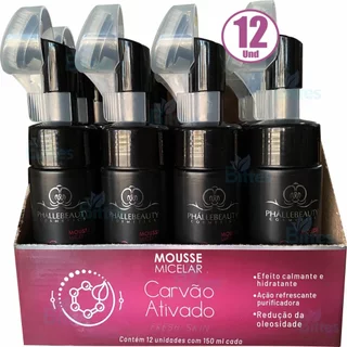 12 MOUSSE MICELAR CARVÃO ATIVADO PHÁLLEBEAUTY BOX
