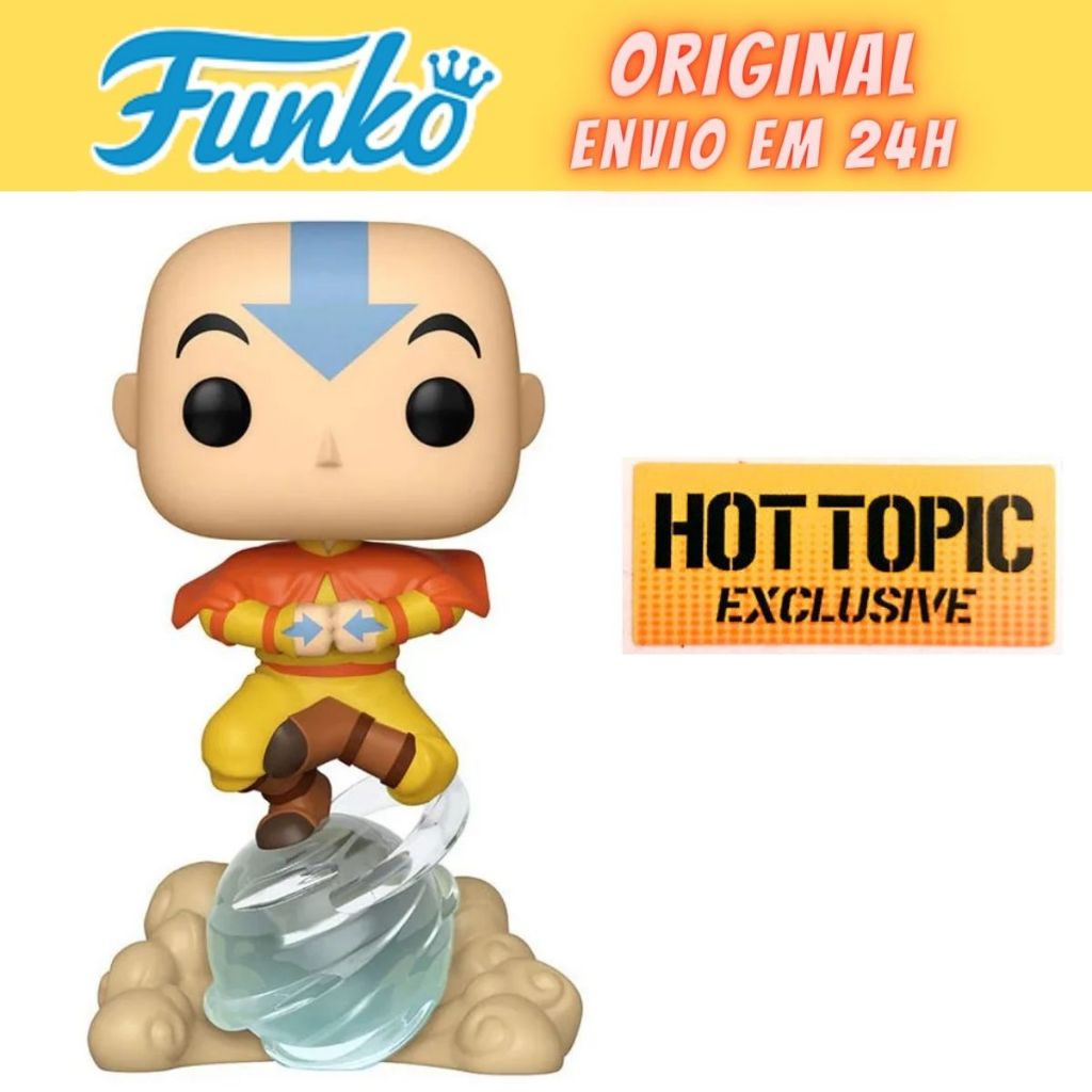 Funko Pop Avatar Aang On Airscooter - Exclusivo Hot Topic 541 | Shopee ...