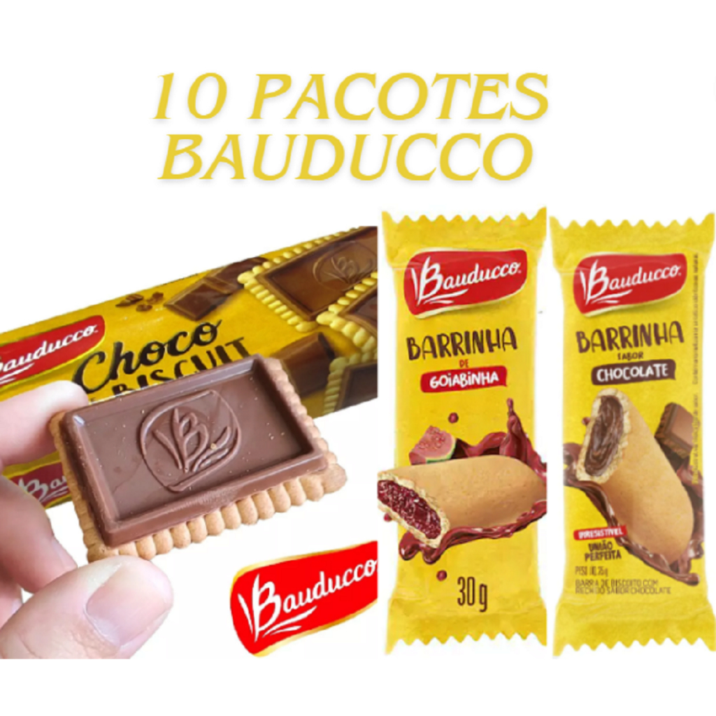 Barrinha Goiabinha 25G Bauducco - Kit 10 Unidades