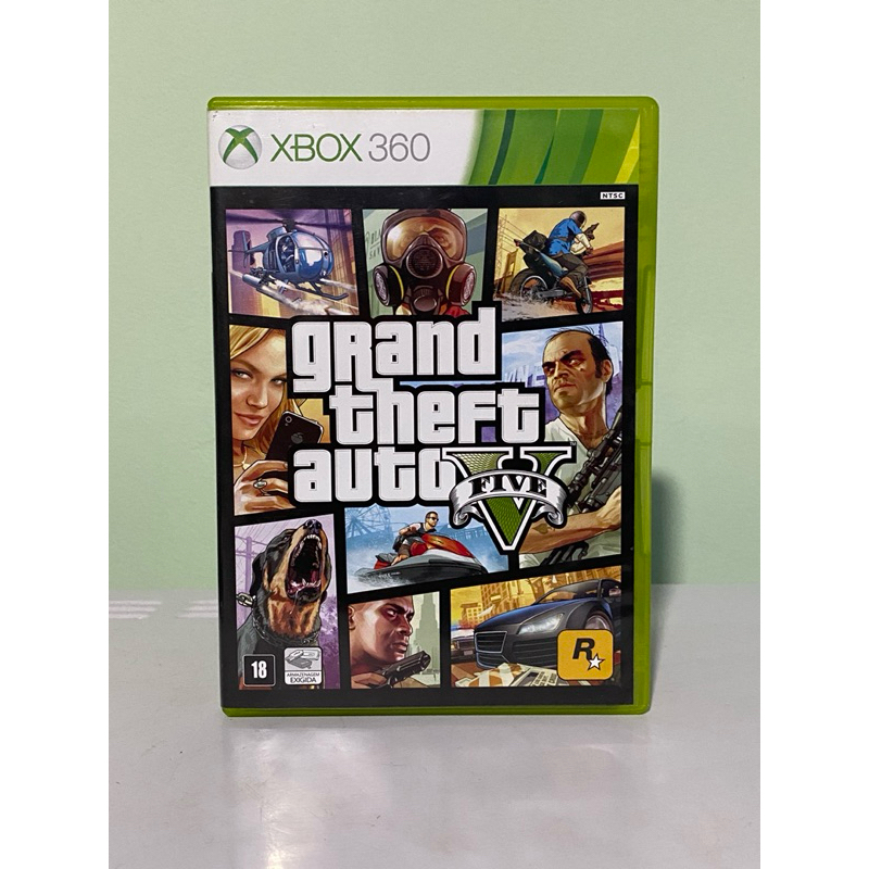 Grand Theft Auto V GTA V - Xbox 360 Original | Shopee Brasil