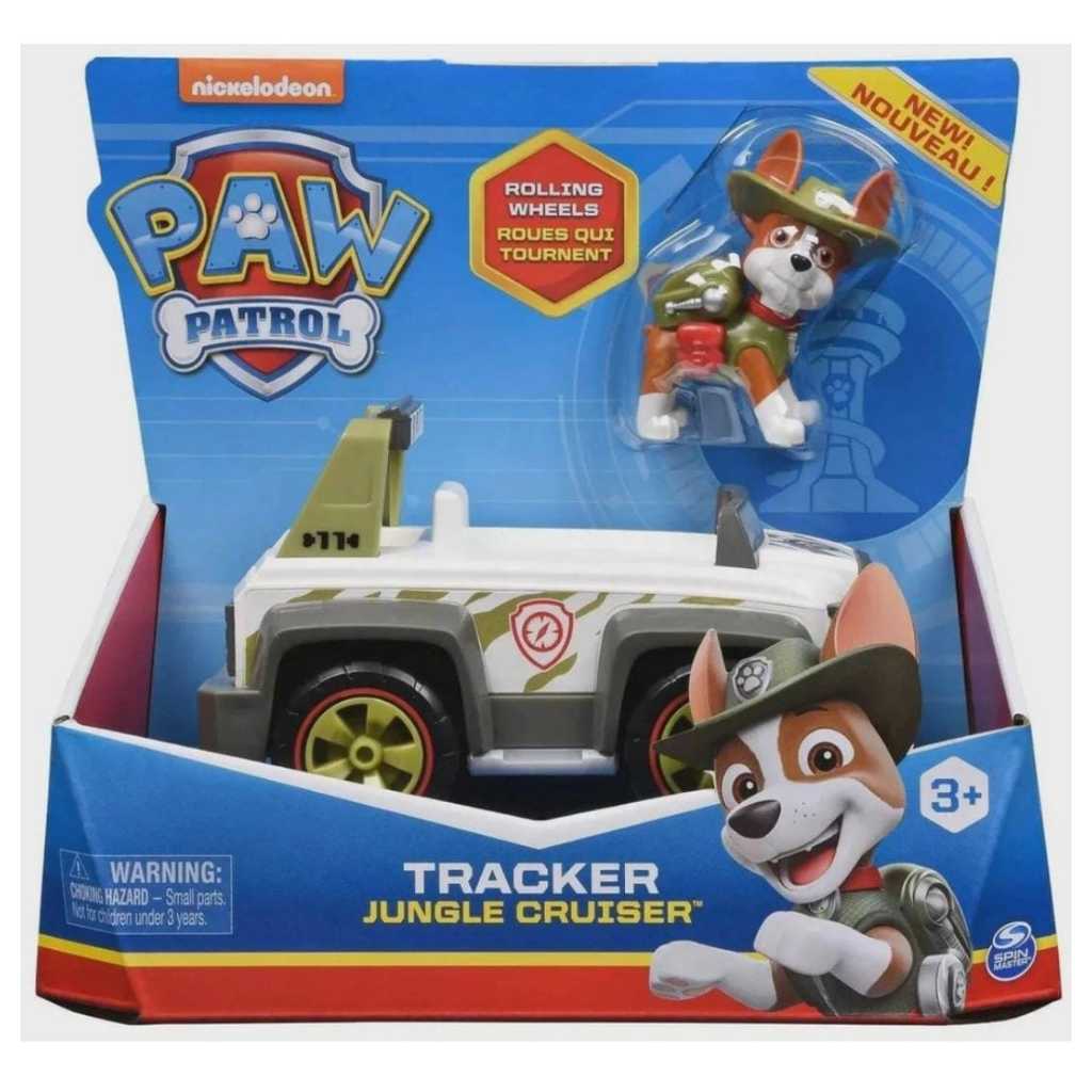 Brinquedos Educativos Para Carros PAW Patrol Pull back car Tracker Apollo  Ryder Modelo Criança