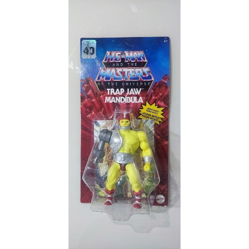 boneco he man and the Master of the universe trap jaw mandíbula matel ...