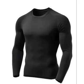 Camisa Térmica Proteção Uv 50+ Segunda Pele Camiseta Blusa Malha Fria Unissex Academia Manga Longa