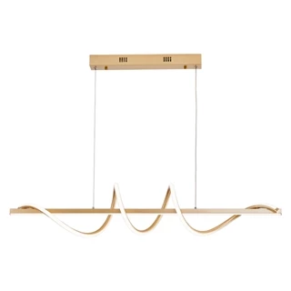 Lustre Pendente Led 45w 3 Em 1 Moderno Quarto Sala Dourado 110v/220v