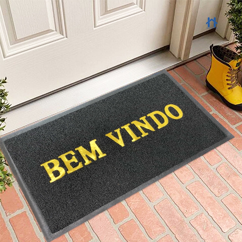 Tapete Pvc Capacho Bem Vindo Emborrachado Antiderrapante para Porta HH UTILIDADES