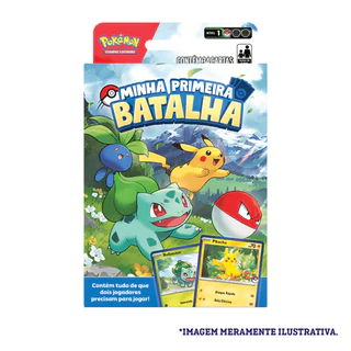 MINHA PRIMEIRA BATALHA BULBASAUR/PICACHU E SQUIRTLE/CHARMANDER