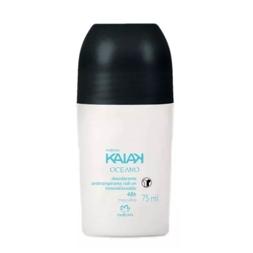 DESODORANTE ANTITRANSPIRANTE ROLL-ON INVISIVEL KAIAK OCEANO MASCULINO NATURA