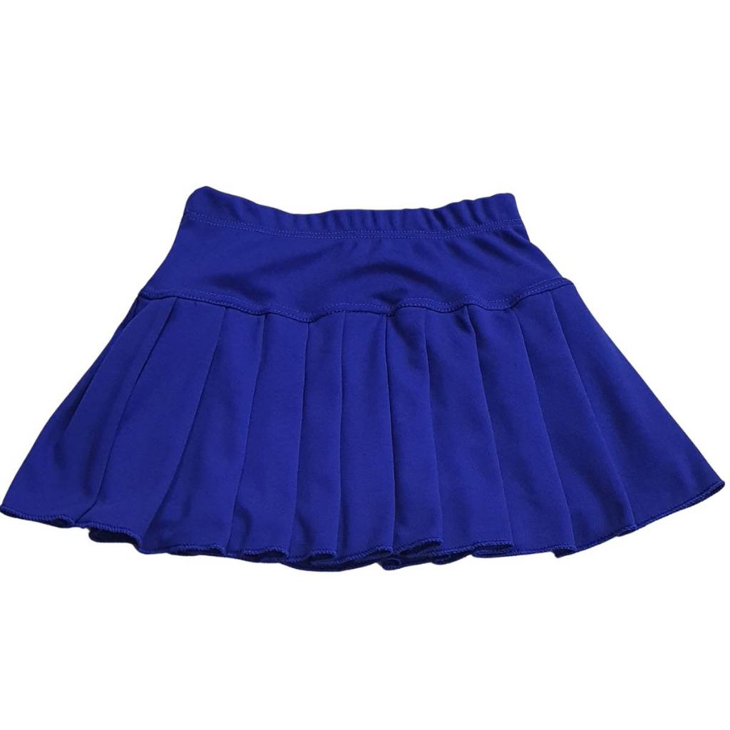 Shorts saia com pregas infantil para uniforme e dia a dia