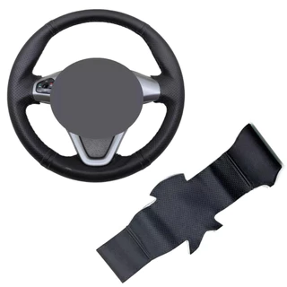 Revestimento Couro Sintético Volante Ford powershift New fiesta 2014 2015 206 2017 2018 2019