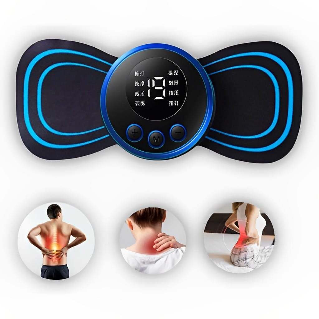 Mini Massageador Elétrico Portátil Cervical EMS Pratico