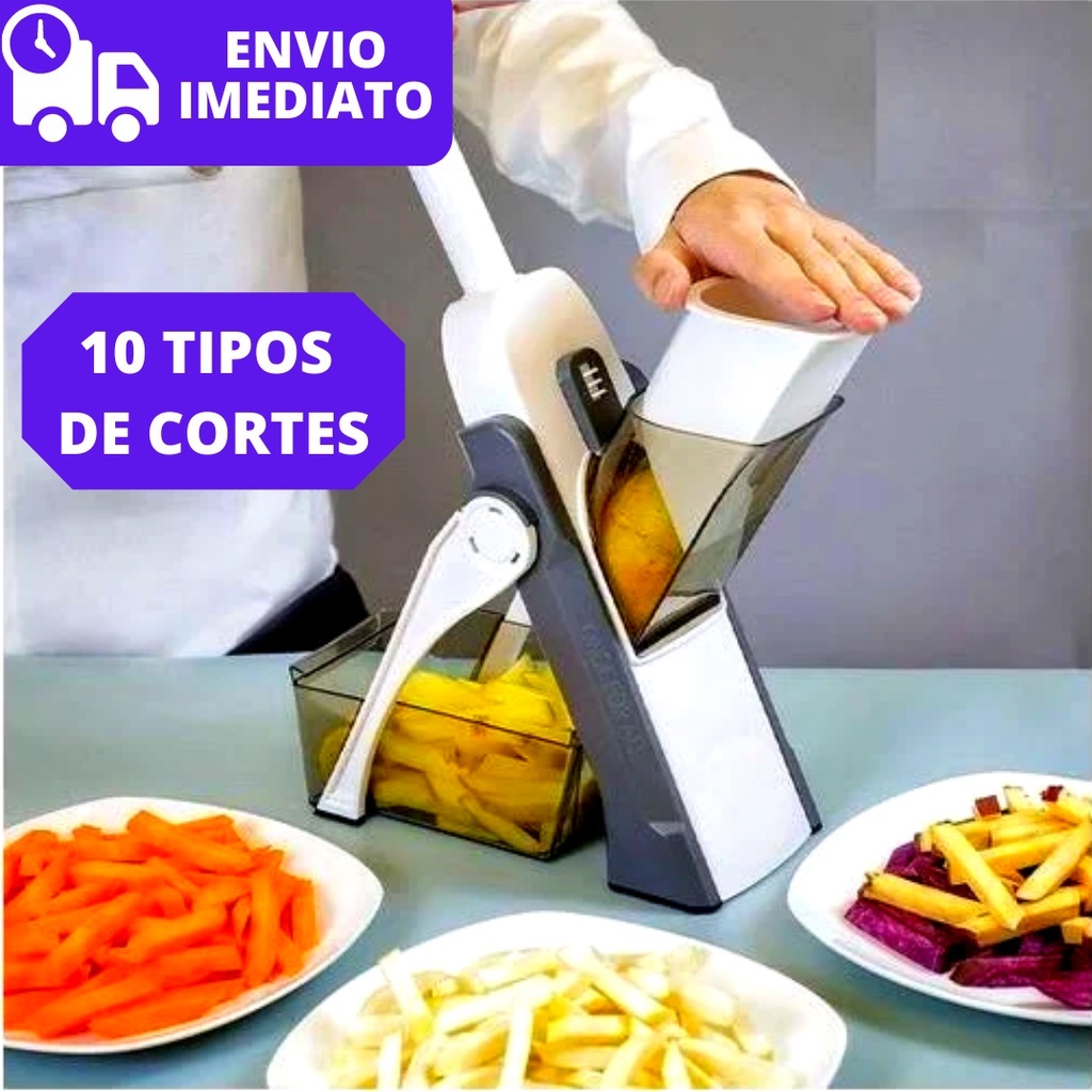 Cortador Fatiador Mandoline Multifuncional 5 Funções para Co