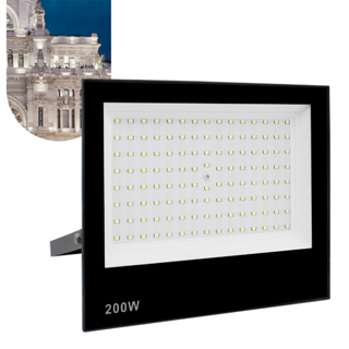 Refletor Led Holofote 200w Ip66 Bivolt Forte Luz Branco Frio Prova D