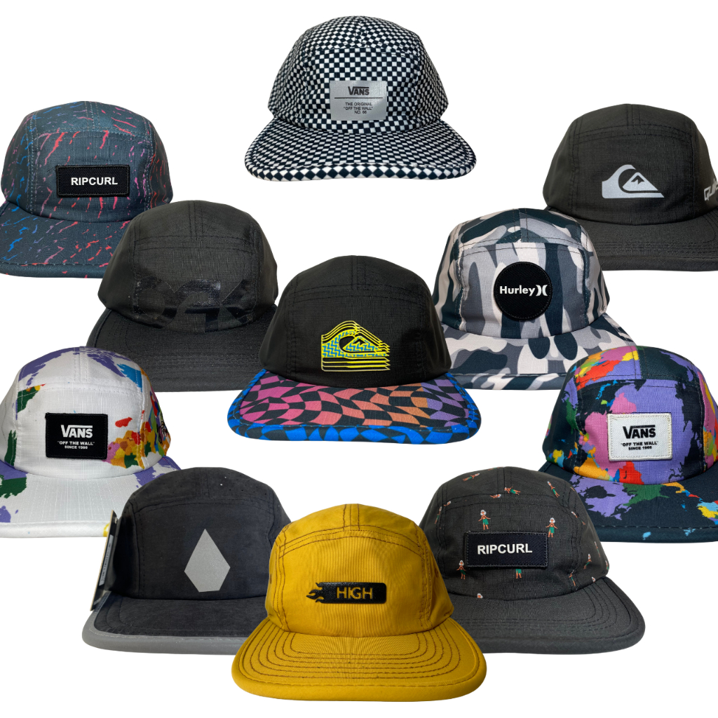 Boné Five Panel Marcas de Skate e Surf Famosas Diversas Marcas e Modelos