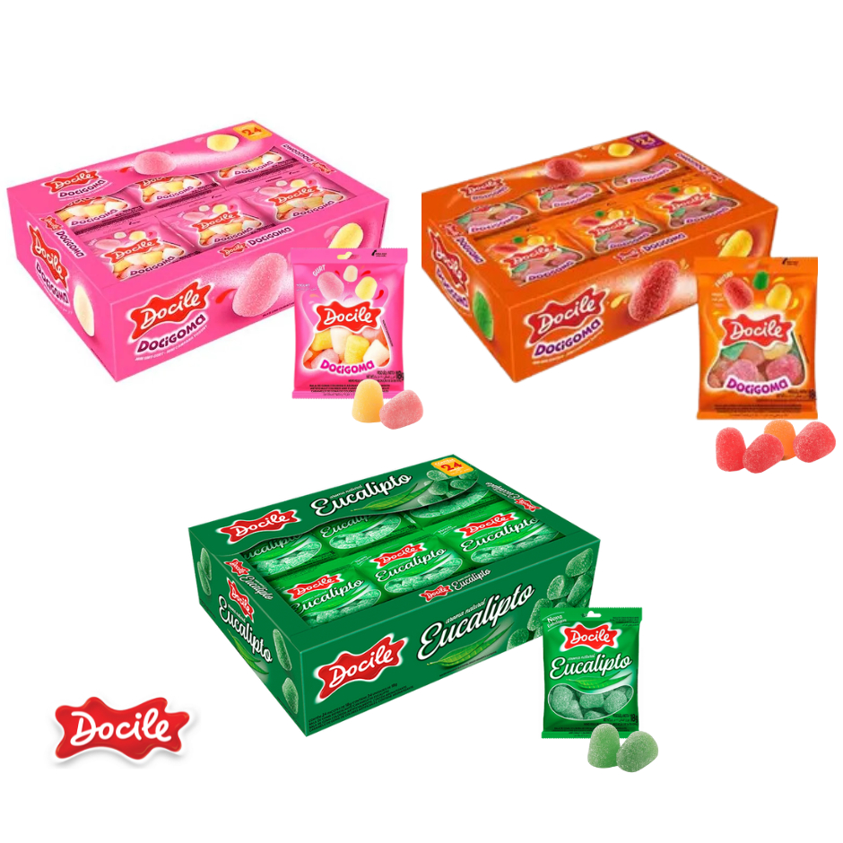 Pastilha Docile C/24 unidades. | Shopee Brasil