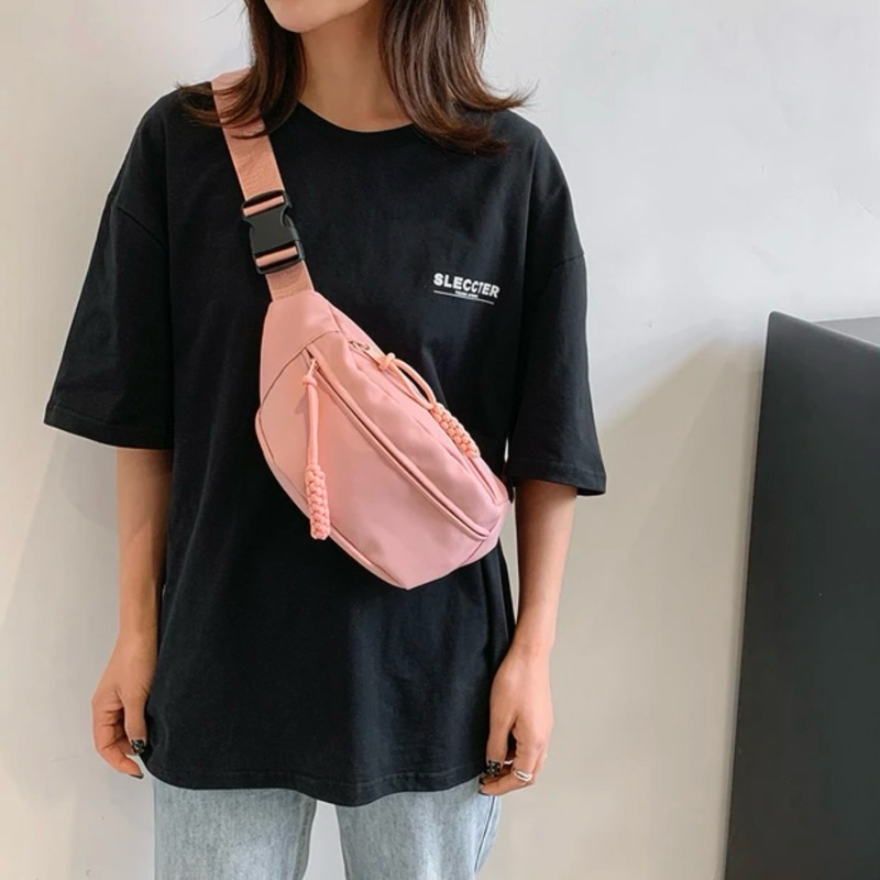 Shoulder Bag Pochete Crossbody em Nylon Diversas Cores Unissex Shein