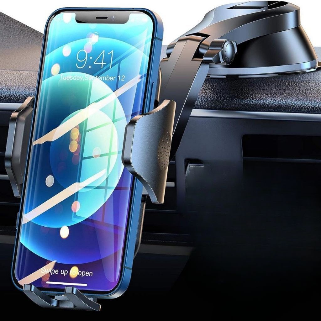 Suporte Veicular Para Celular 360º Fixação Ventosa Haste Firme Ajustável