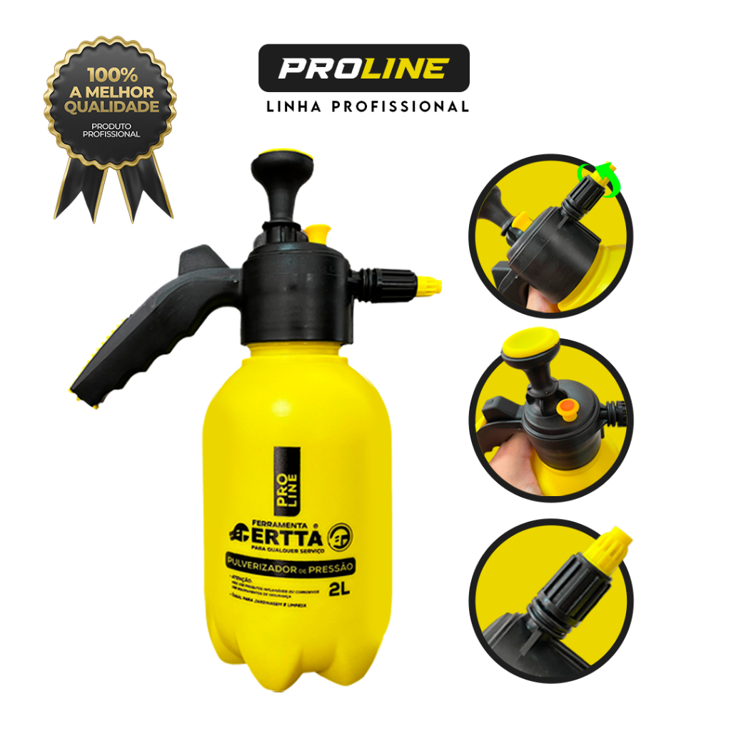 Pulverizador Snow Foam borrifador de Alta Pressão PROLINE PROFISSIONAL lavagens e jardinagem previa 2 Litros