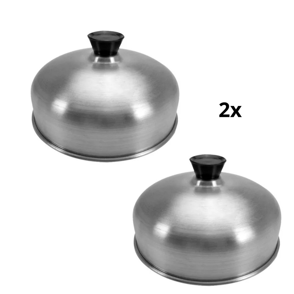 Kit 2 pçs - Abafador De Hamburguer Alumínio Para Lanchonete