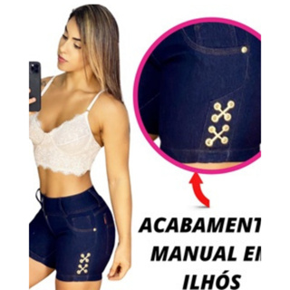 Short Jeans Feminino bermuda destroyed Jeans Premium Da moda Short curto