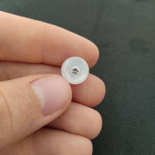 Botão Strass Pezinho Madrepérola 11mm Bonor