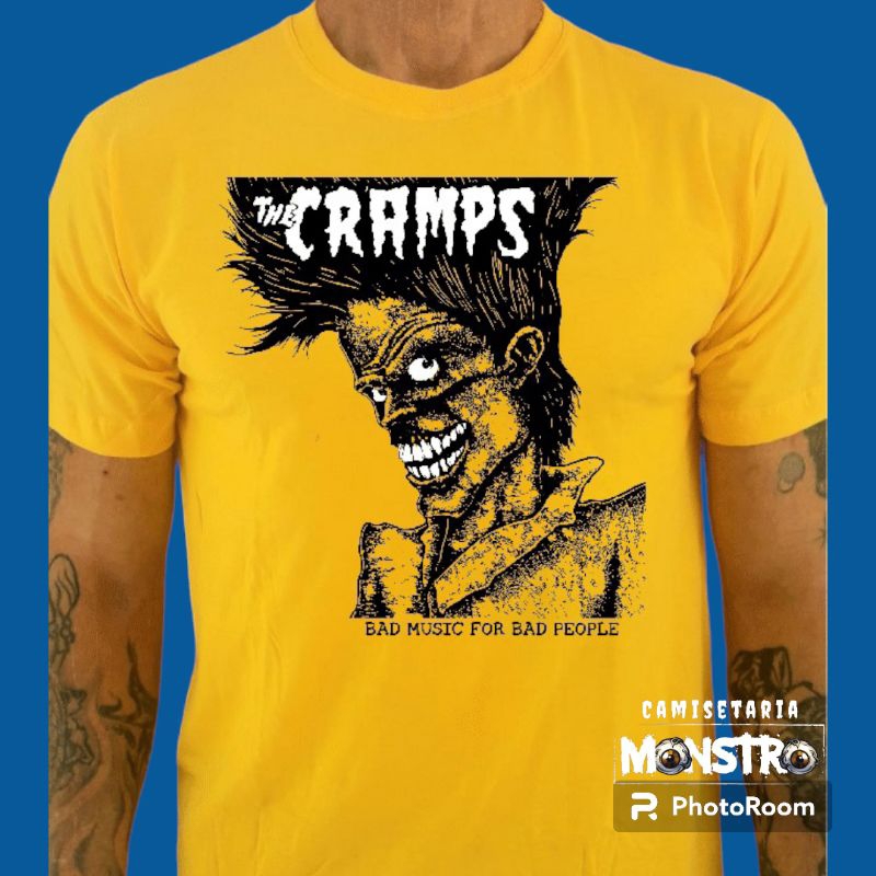 camiseta THE CRAMPS | Shopee Brasil