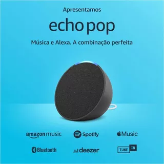AMAZON ECHO POP COM ASSISTENTE VIRTUAL ALEXA - PRETO I BRANCO I PURPLE