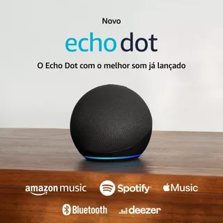 ECHO DOT 5ª GERAÇÃO l PRETO I BRANCO I AZUL I - MELHOR SOM JÁ LANÇADO - NOVO - ORIGINAL - LACRADO