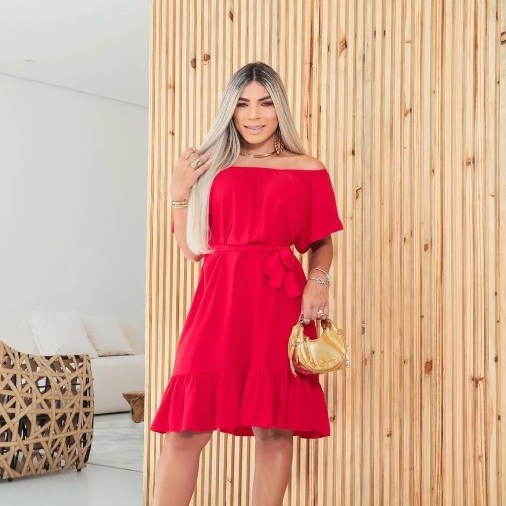 Vestido Plus Size Com Manga Ombro A Ombro Soltinho Shopee Brasil