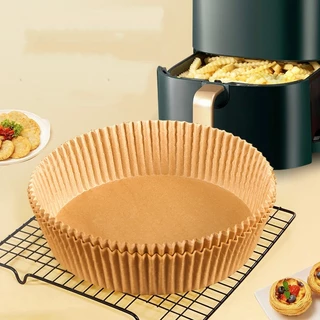 Forma De Airfryer Descartavel Antiaderente De Papel Redondo Protetor Forro Tapete