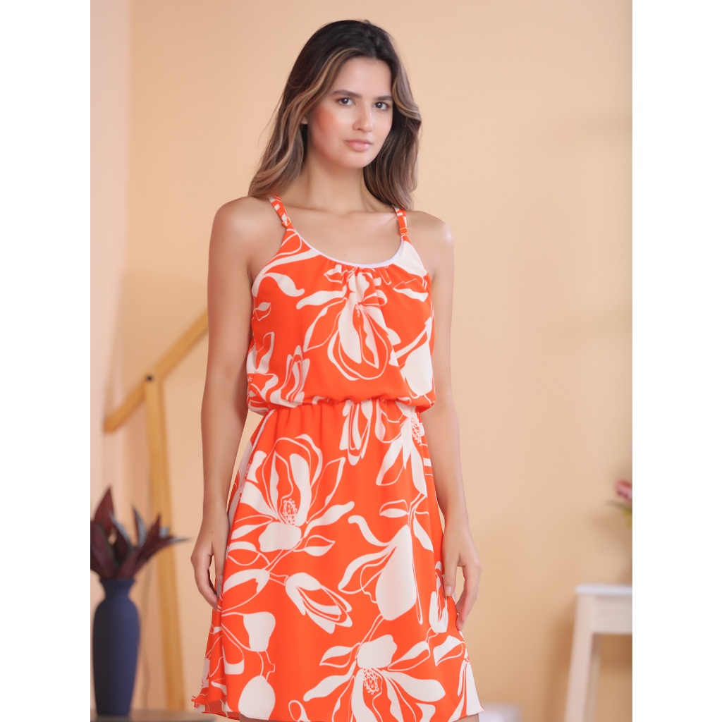 Vestido Floreado Asimétrico – Capri Boutique