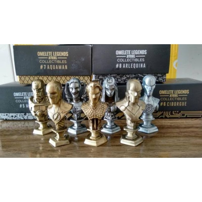 Mini Busto Coleção Omelete Legends Colecionáveis DC Comics