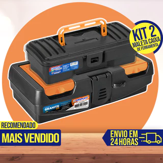Maleta Caixa de Ferramentas Plástica Grande Completa Organizadora Resistente Eletricistas Pesca Durável Caixa Makita