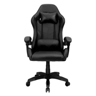 Cadeira Gamer Cor Preta Giratória Ergonômica Estofado Sintético