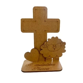 10 Lembrancinhas Centro de Mesa Feliz Páscoa Personalizado em MDF cru em Oferta na Shopee